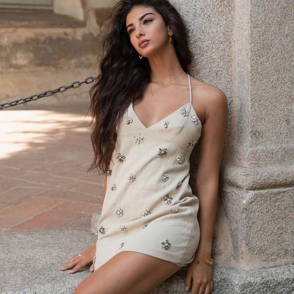 Zara Jewel trim mini dress - Picture 4 of 16